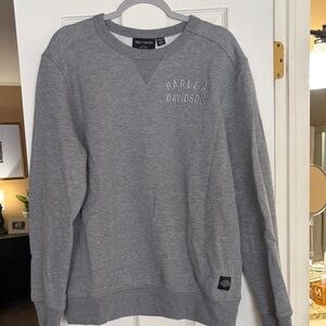Harley-Davidson Men's Gray Crewneck Sweater